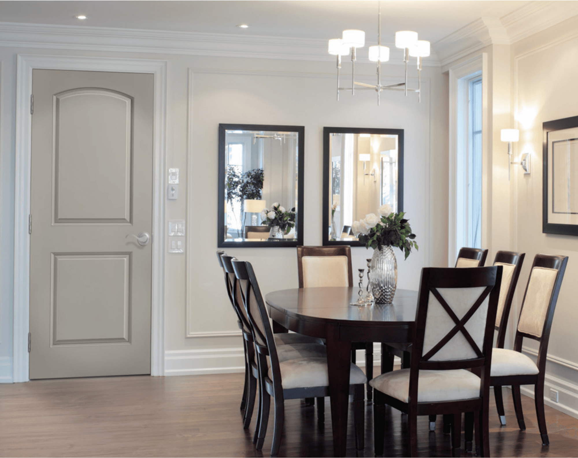 Masonite - Roman - Two Panel Door in Dining Room